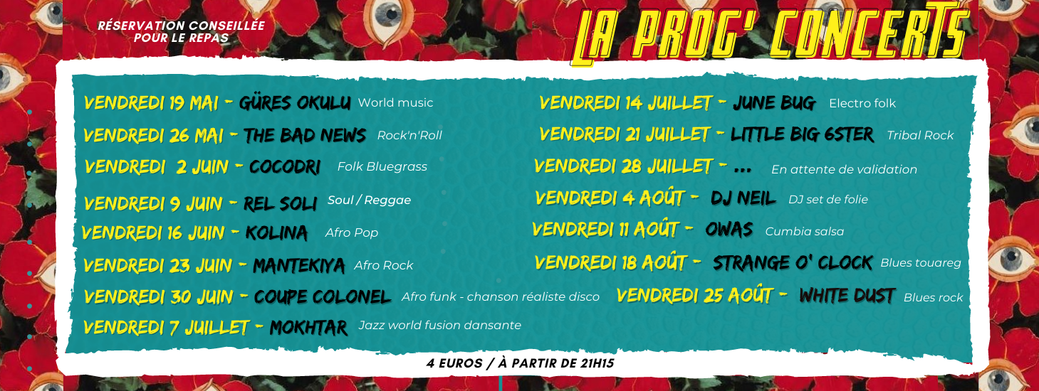 Programmation concerts 2023 Kiviv briollay